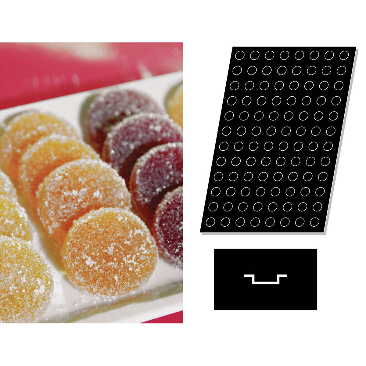 STAMPO FLEXIPAN MULTIPLO MEDAGLIONI - ARTICOLI CUCINA E PASTICCERIA - PADERNO