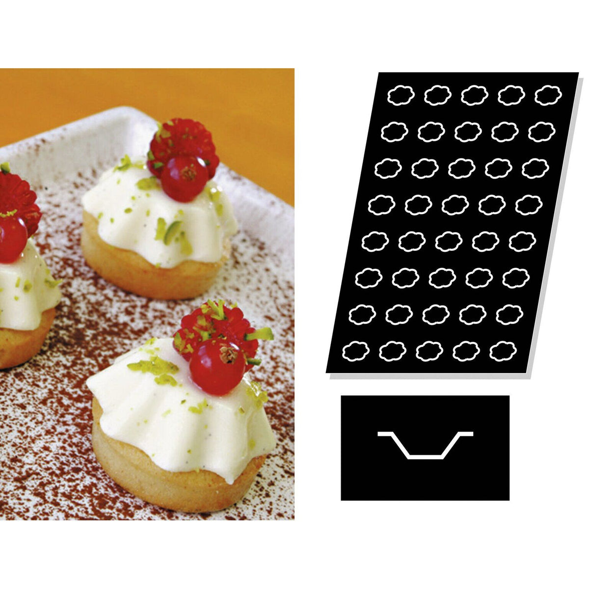 STAMPO FLEXIPAN MULTIPLO TARTELLETTE FESTONATE - ARTICOLI CUCINA E PASTICCERIA - PADERNO
