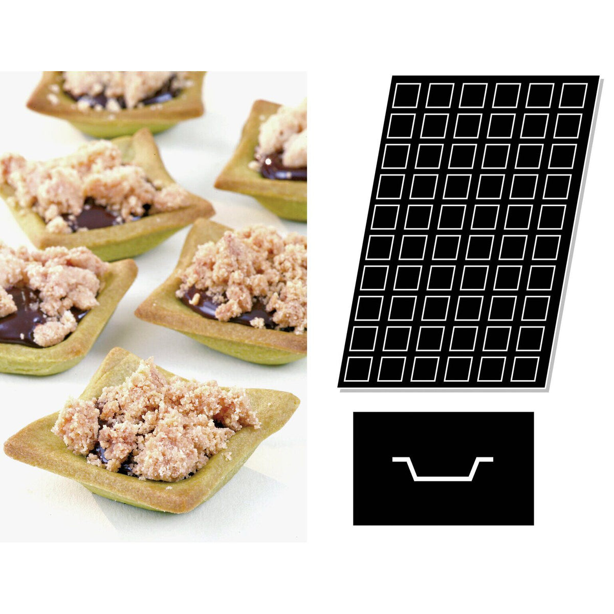 STAMPO FLEXIPAN MULTIPLO PICCOLI QUADRATI - ARTICOLI CUCINA E PASTICCERIA - PADERNO