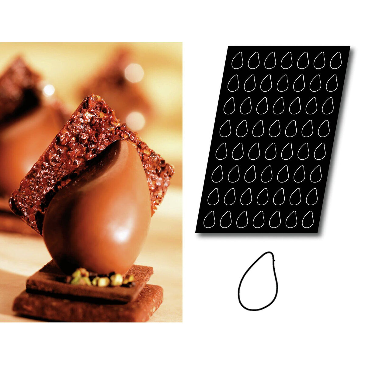 STAMPO FLEXIPAN MULTIPLO MINI GOCCE - ARTICOLI CUCINA E PASTICCERIA - PADERNO