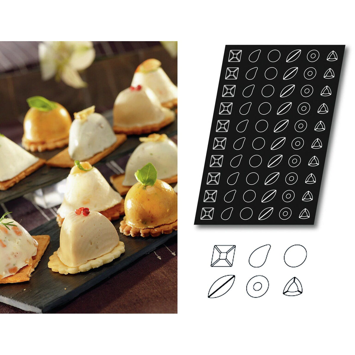 STAMPO FLEXIPAN MULTIPLO PETITS-FOURS - ARTICOLI CUCINA E PASTICCERIA - PADERNO