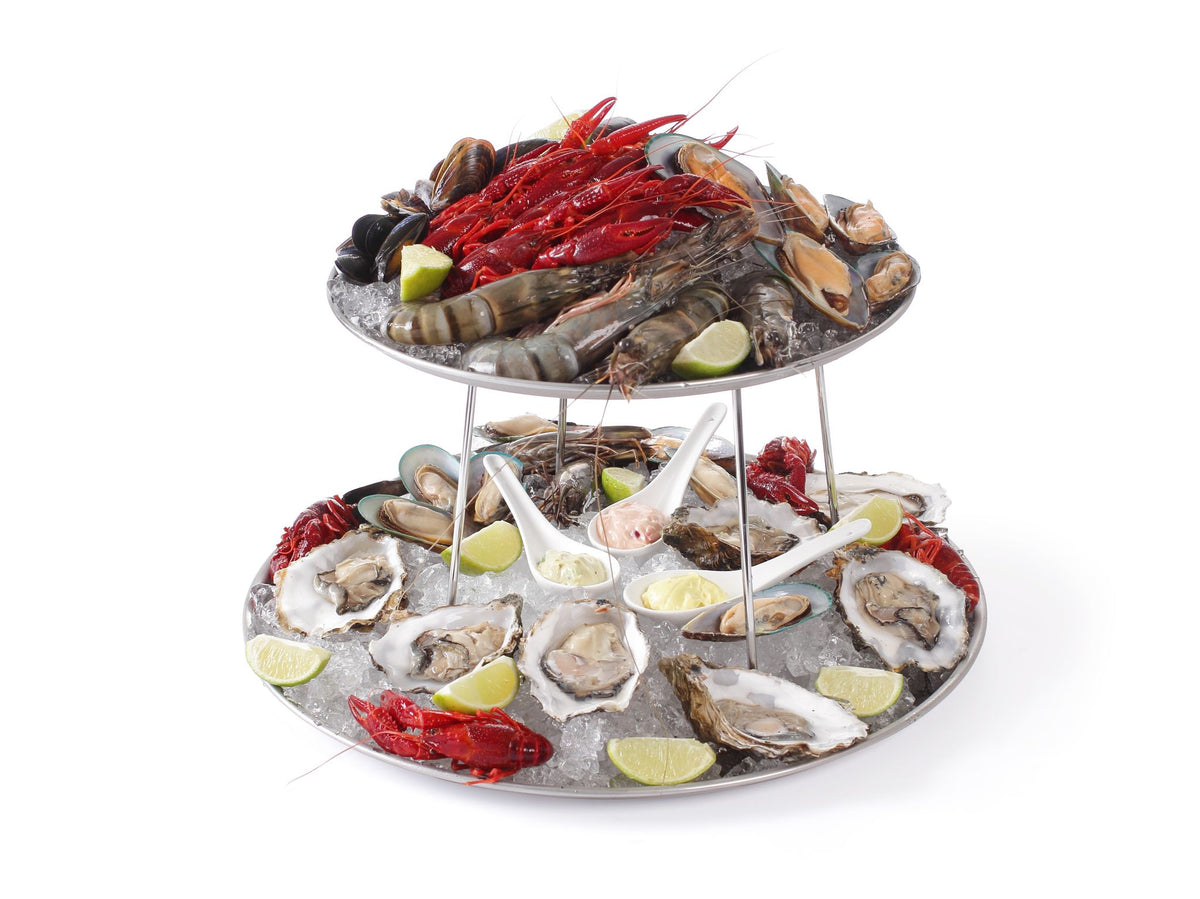 ESPOSITORE PER FRUTTI DI MARE, HENDI, Ø400X(H)200MM - 480519