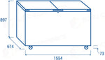 500 LT. CONGELATORE A POZZETTO (APERTURA PORTE CON SISTEMA FLIP-FLOP) C1 -18°C - CFB 500 - COOL HEAD
