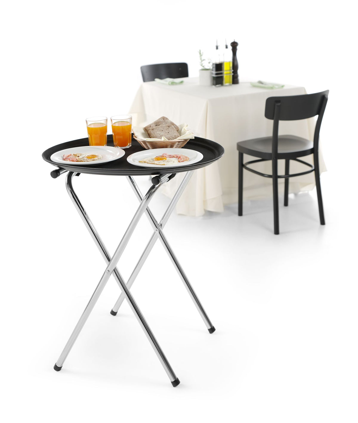 SUPPORTO PER VASSOIO PIEGHEVOLE, HENDI, 520X410X(H)800MM - 810507