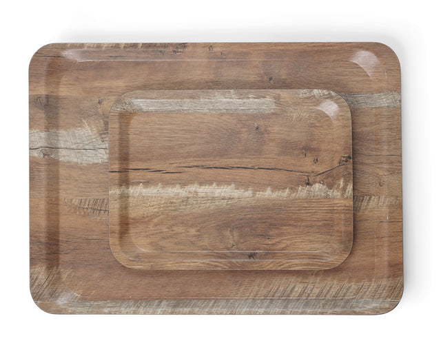 VASSOIO DA SERVIZIO IN MELAMINA CON STAMPA TIPO LEGNO, AMERBOX, LEGNO CHIARO, 330X430MM - 508862