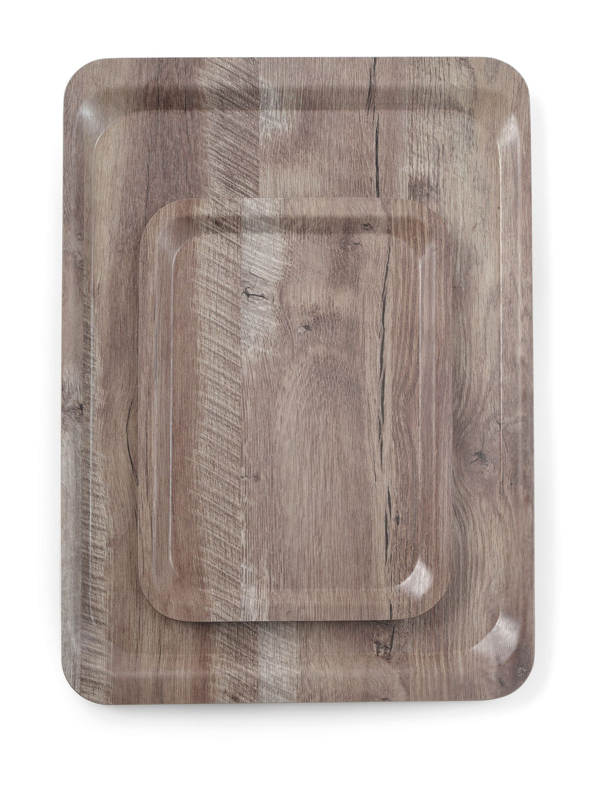 VASSOIO DA SERVIZIO IN MELAMINA CON STAMPA TIPO LEGNO, AMERBOX, LEGNO CHIARO, 330X430MM - 508862