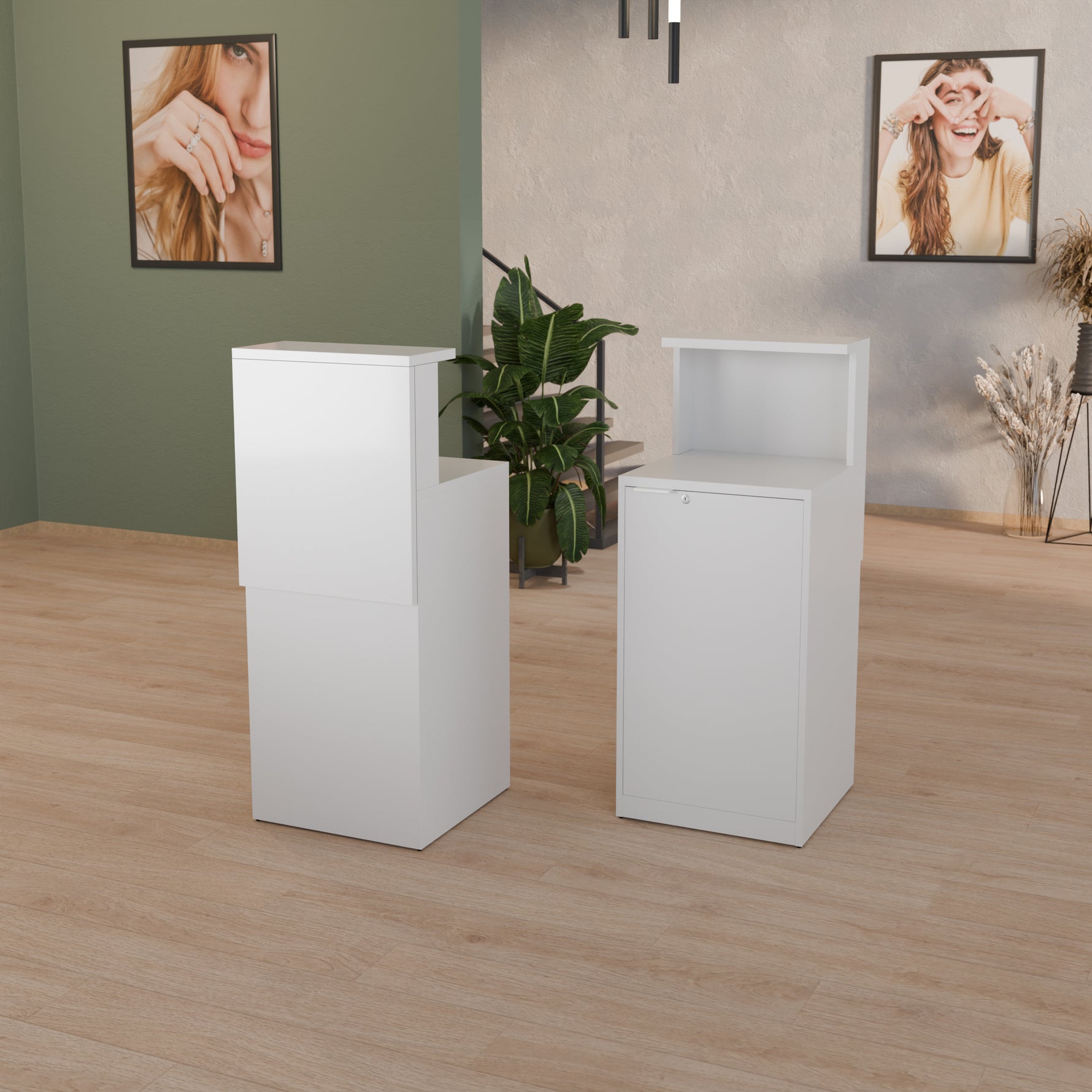 BANCHI VENDITA LAMINATO 50X50X120 CM - 50/BA + 50/AF - ITALVETRINE