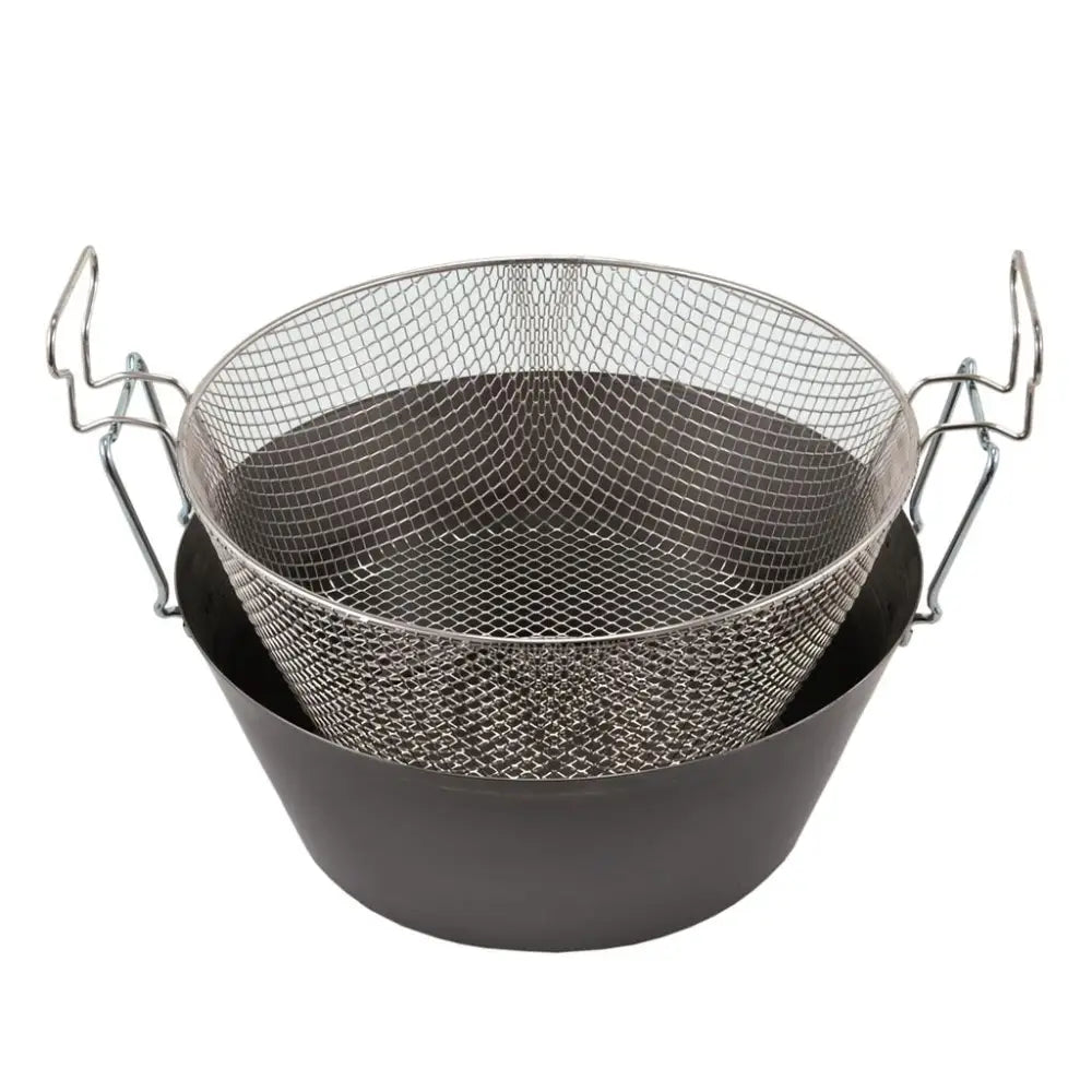 FRIGGITRICE CON CESTELLO 4,5 LT - 30 CM FERRO L.A.R. - 4100055 - MEDRI