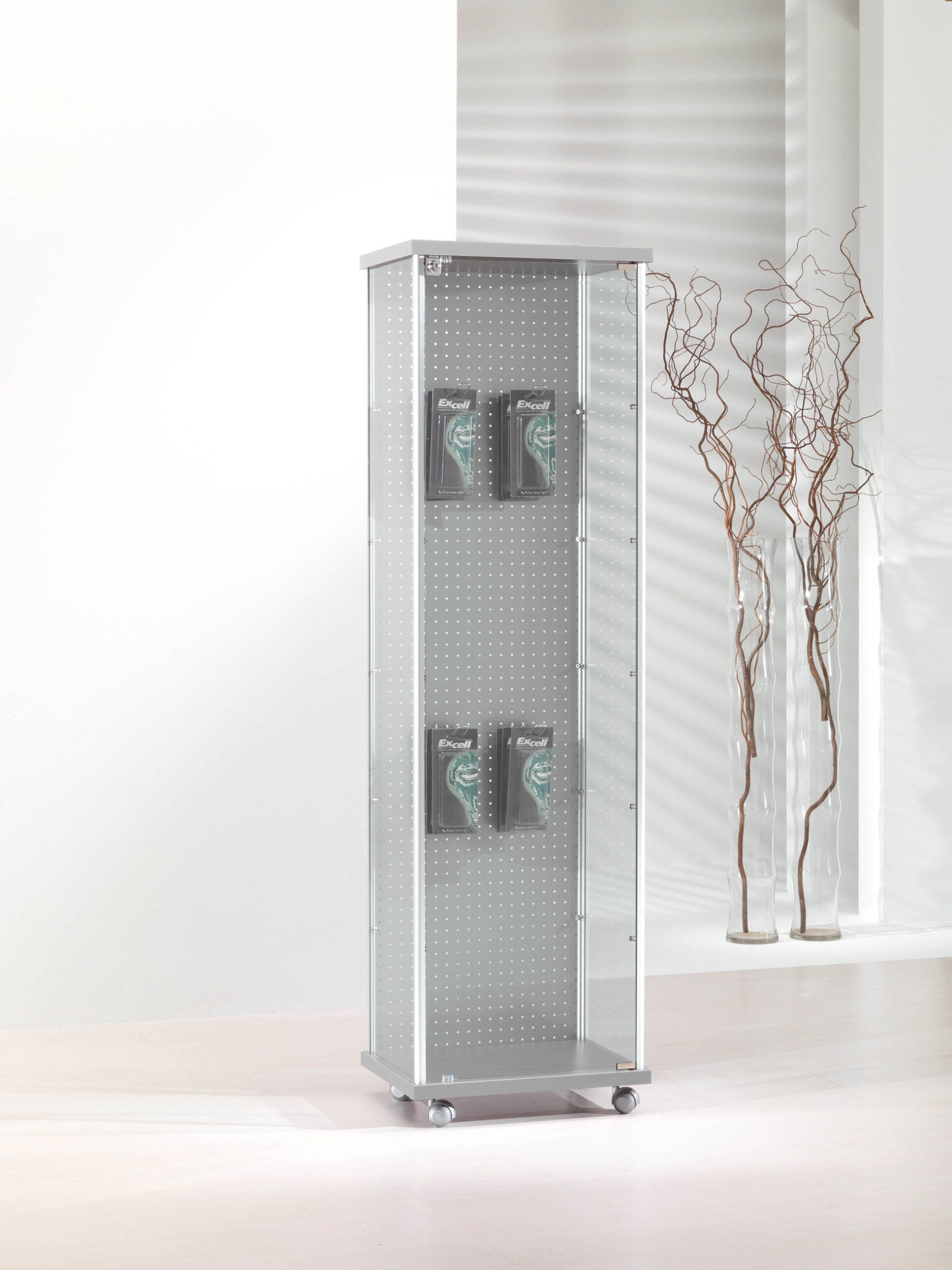 VETRINE ALLUMINIO ALLDESIGN 53X39X180 CM - 53/BL - ITALVETRINE