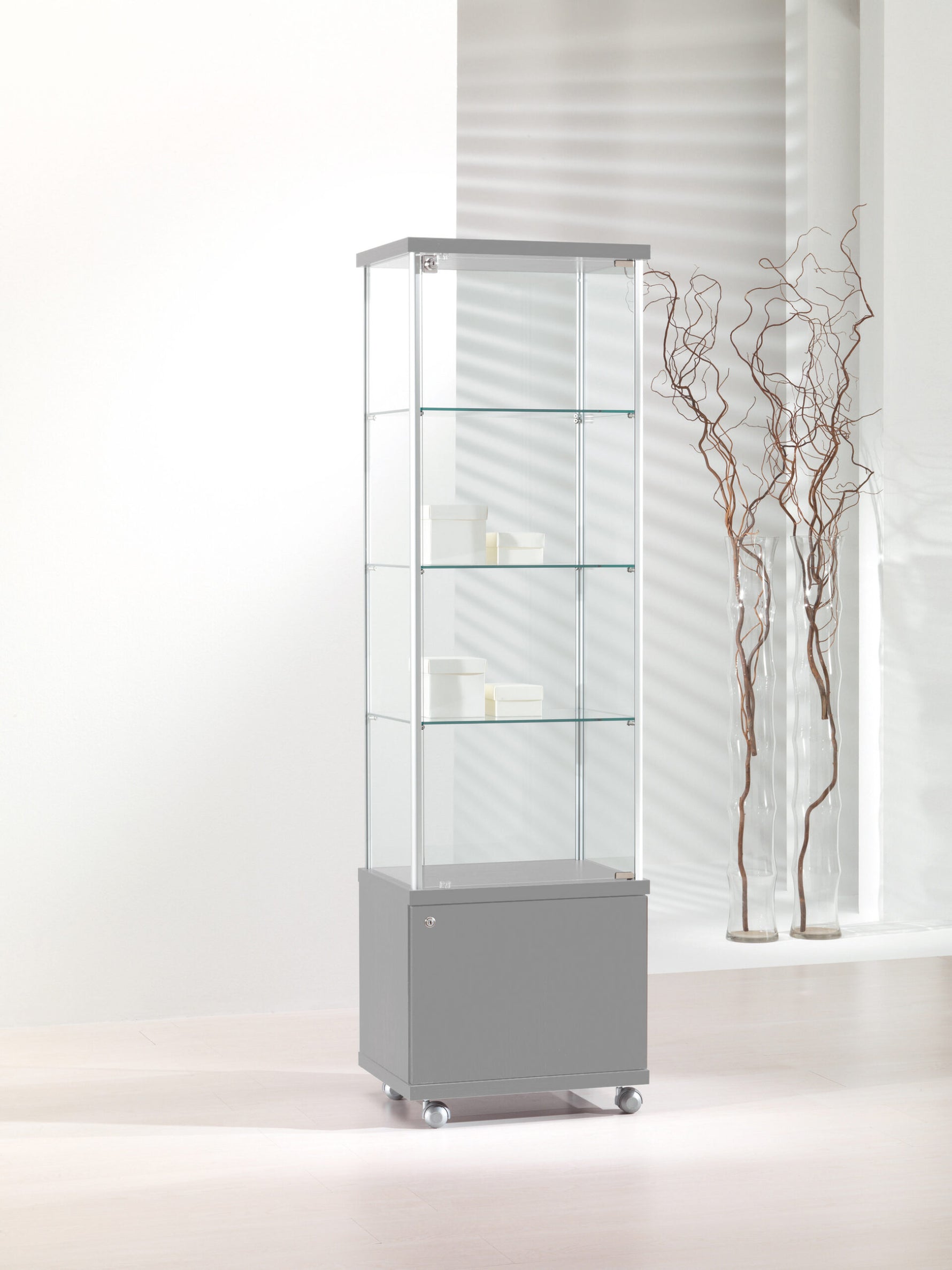 VETRINE ALLUMINIO ALLDESIGN 53X39X180 CM - 53/M - ITALVETRINE