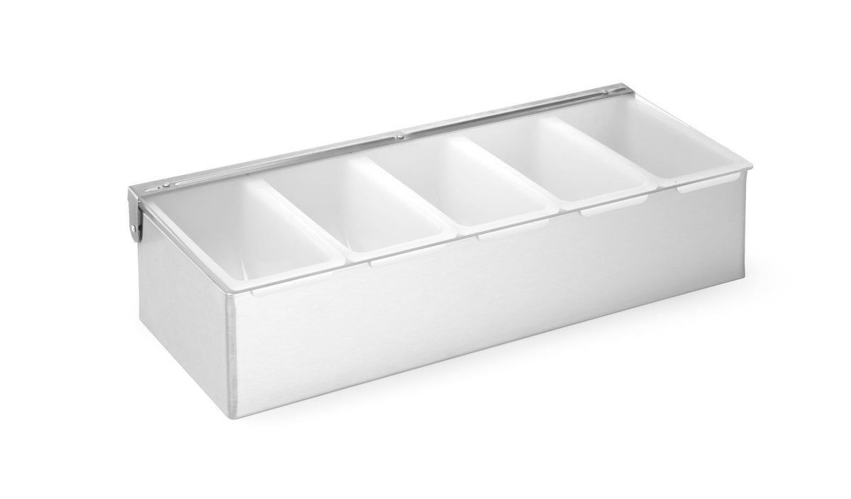 PORTACONDIMENTI DA BAR, BARUP, 5 CONTENITORI, 375X140X(H)90MM - 552100