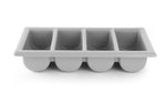 CONTENITORE PER POSATE, HENDI, GRIGIO CHIARO, 530X325X(H)100MM - 552308