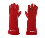 GUANTI RESISTENTI AL CALORE, IN VERA PELLE, HENDI, ROSSO, 2 PEZZI, (L)410MM - 556580