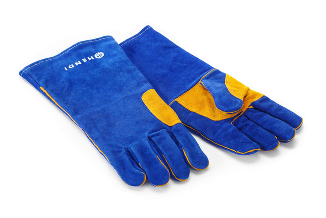 GUANTI RESISTENTI AL CALORE, IN VERA PELLE, HENDI, BLU, (L)410MM - 556597