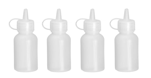 EROGATORE MINI DI SALSA - SET DA 4 PEZZI., HENDI, 0,03L, TRASPARENTE, Ø30X(H)85MM - 557891