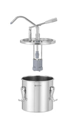 CONTENITORE PER SALSA IN ACCIAIO INOSSIDABILE CON DISPENSER, HENDI, 4,5L, XX(H)420MM - 558102