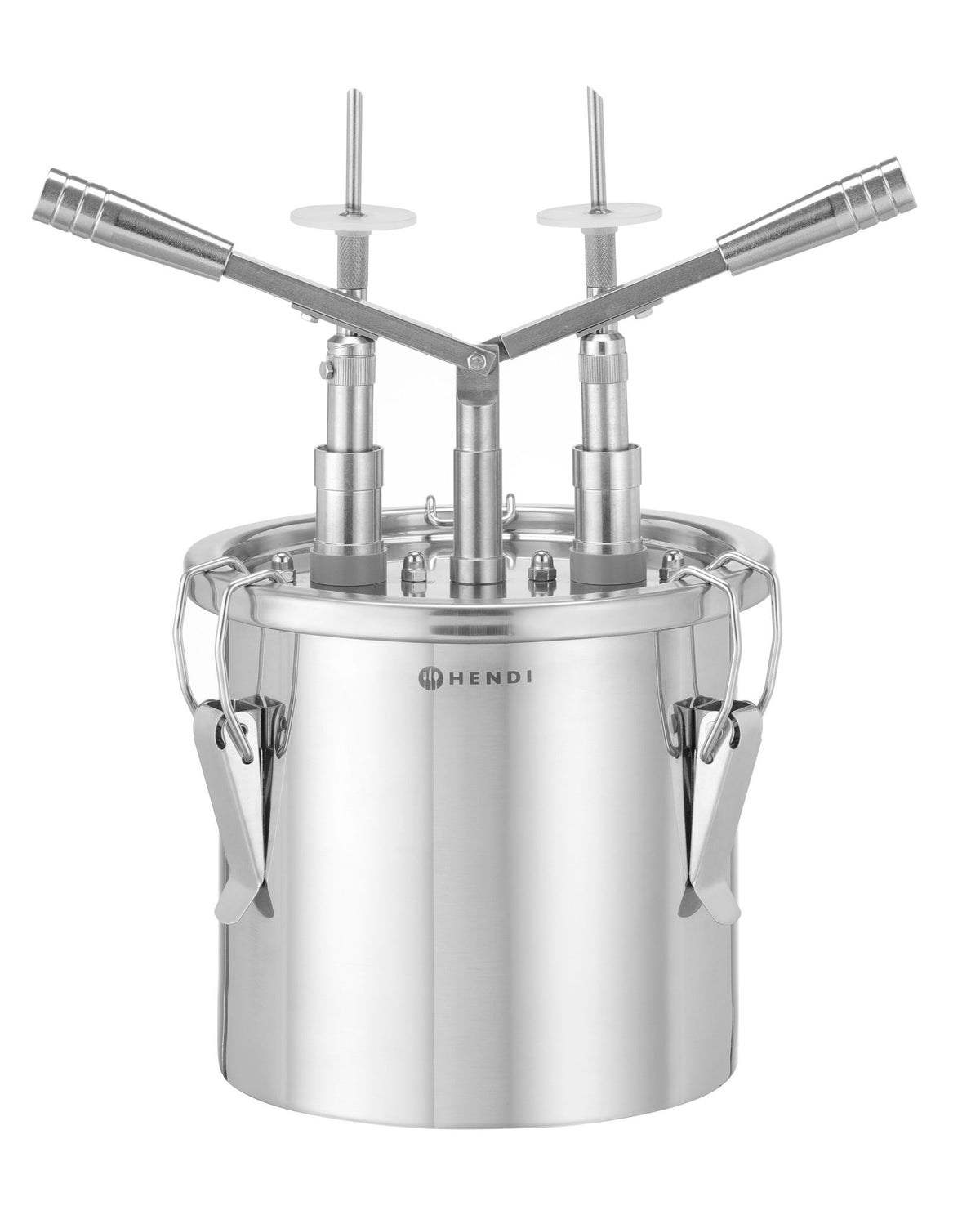 DISTRIBUTORE PER RIEMPIMENTO DI CIAMBELLE, HENDI, 4,5L, ARGENTO, 330X240X(H)390MM - 558164