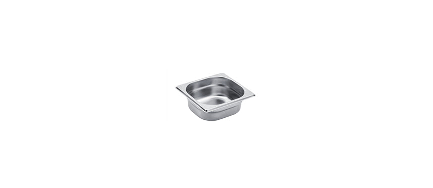 VASCA INOX GN 1/6 CM17,6X16 H6,5 - 56629 - MORINI