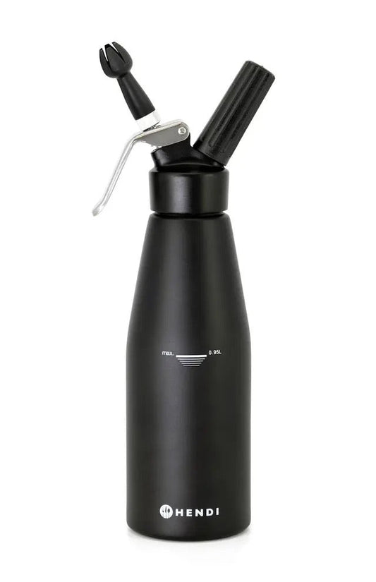 SIFONE PER PANNA NERO, KITCHEN LINE, 0,95L, NERO, Ø95X(H)320MM