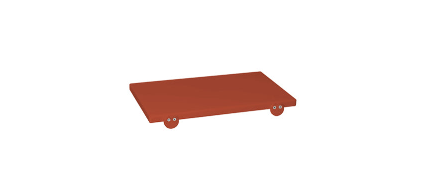 TAGLIERE POL.ROSSO MATT.60X40X2 C.BATT. - 59274 - MORINI