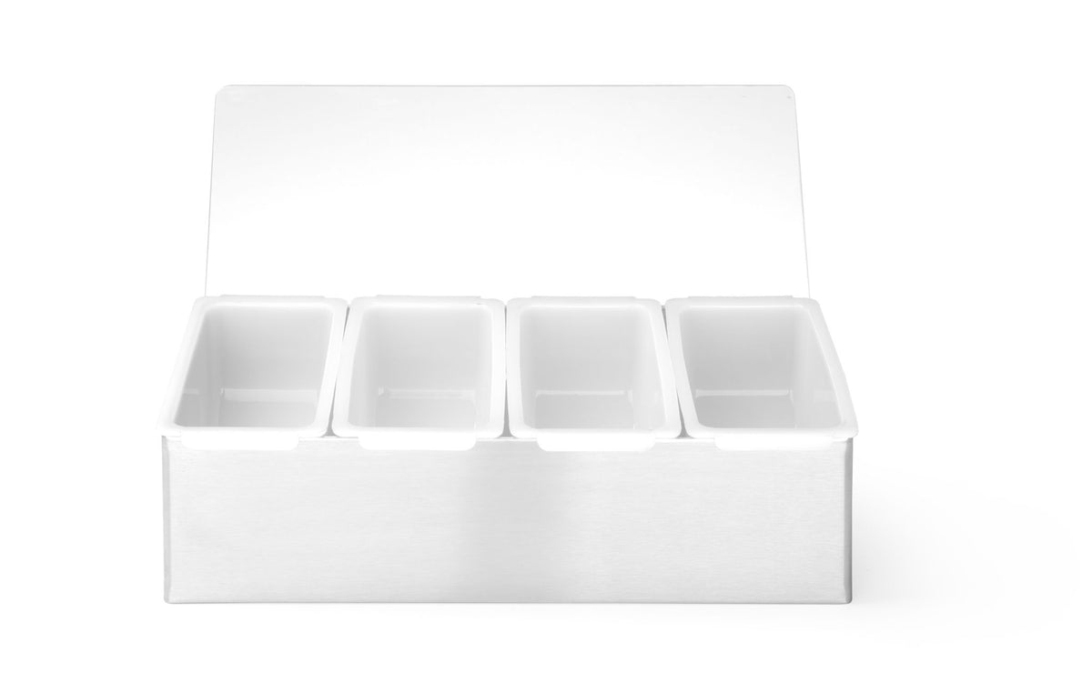 PORTACONDIMENTI DA BAR, BARUP, 5 CONTENITORI, 375X140X(H)90MM - 552100
