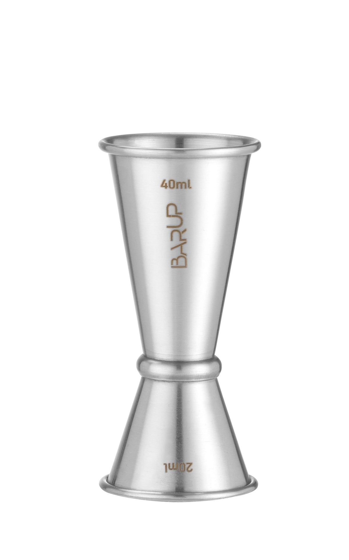 JIGGER 20/40 ML, BARUP, 0,04L, ARGENTO, Ø42X(H)100MM, ROTONDO - 597064