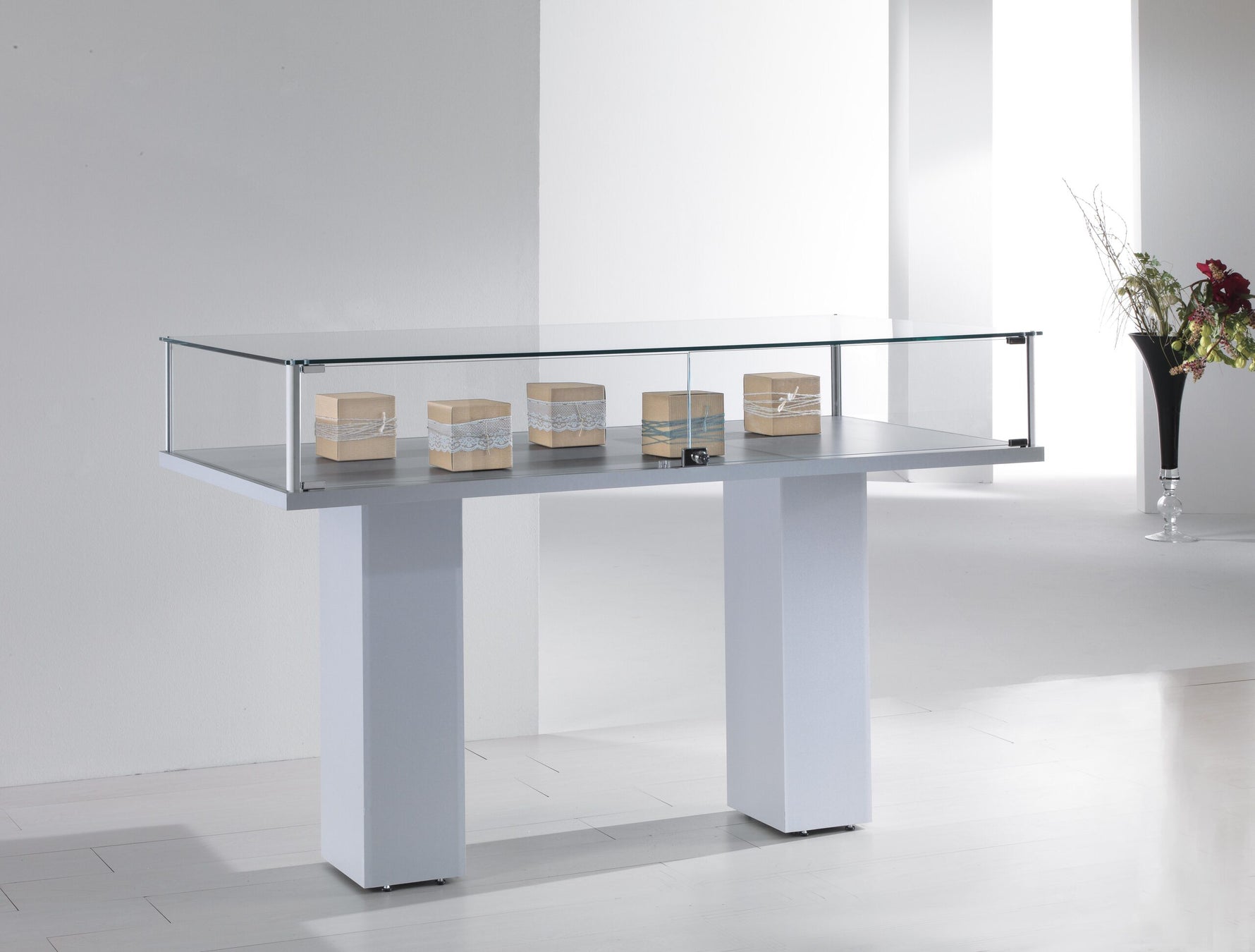 BANCHI VENDITA, VETRINE ALLUMINIO ALLDESIGN 117X51X103 CM - 4/PL - ITALVETRINE