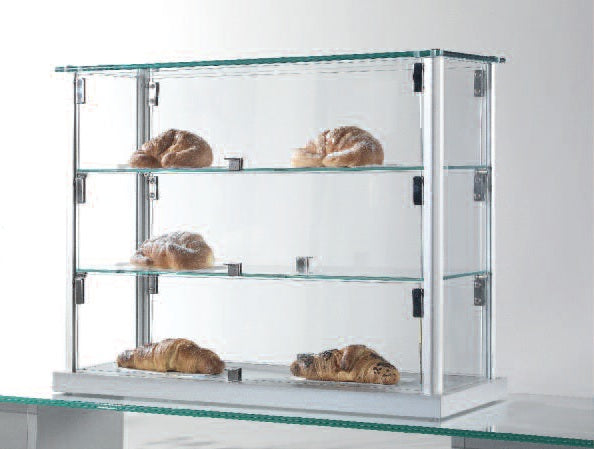 VETRINE ALLUMINIO, VETRINE DA BANCO ALLDESIGN 65X25X50 CM - 6/5BAR - ITALVETRINE