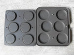 6 IMPRONTE TONDE Ø 109/95 H 21 MM - PIASTRA PER COOKMATIC 380X330 MM - PIASTRA-T - PAVONI ITALIA - PIASTRE E STAMPI