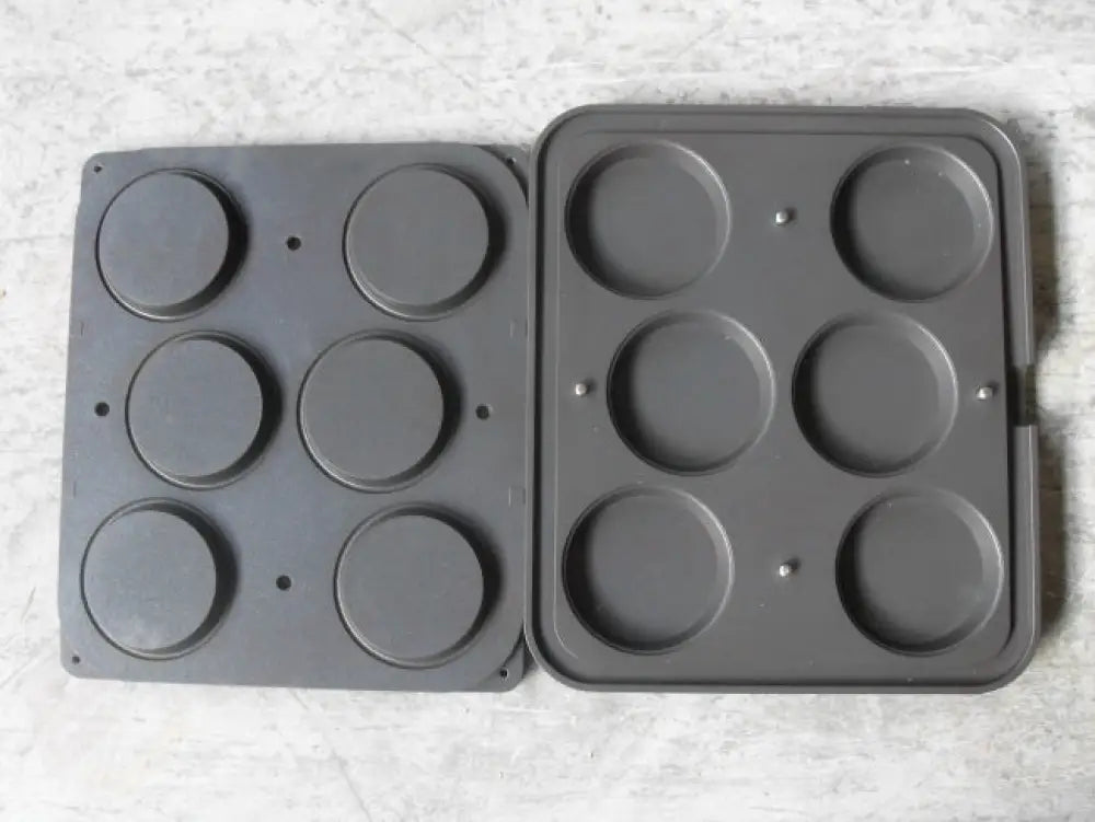6 IMPRONTE TONDE Ø 109/95 H 21 MM - PIASTRA PER COOKMATIC 380X330 MM - PIASTRA-T - PAVONI ITALIA - PIASTRE E STAMPI