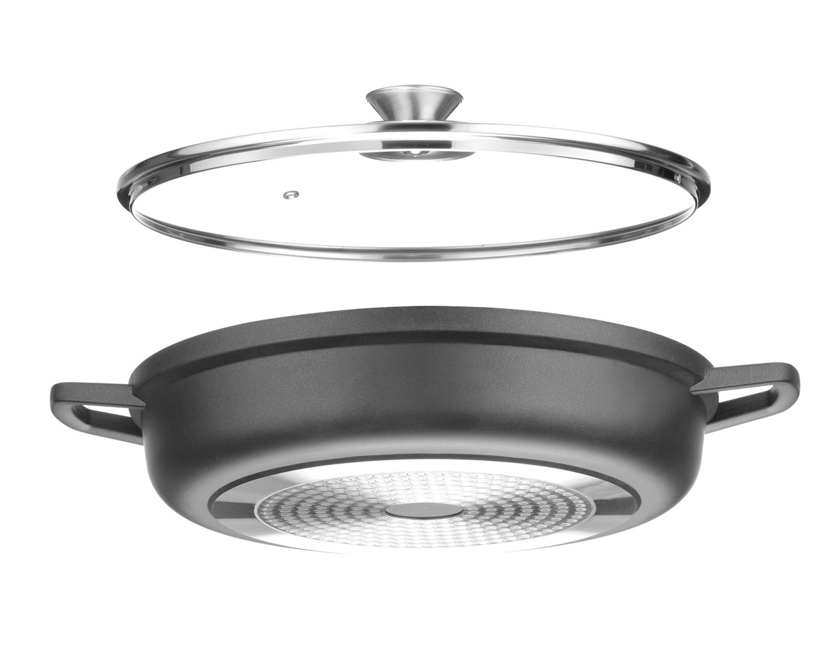 CASSERUOLA CON RIVESTIMENTO ANTIADERENTE, HENDI, 4,3L, NERO, 425X332X(H)70MM - 611012