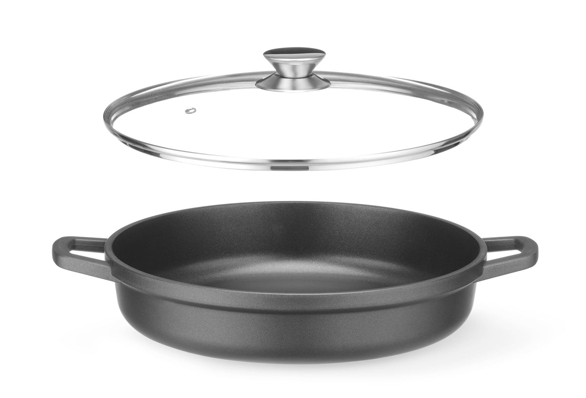 CASSERUOLA CON RIVESTIMENTO ANTIADERENTE, HENDI, 7,5L, NERO, 387X310X(H)130MM - 611036