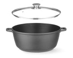 CASSERUOLA CON RIVESTIMENTO ANTIADERENTE, HENDI, 7,5L, NERO, 387X310X(H)130MM - 611036