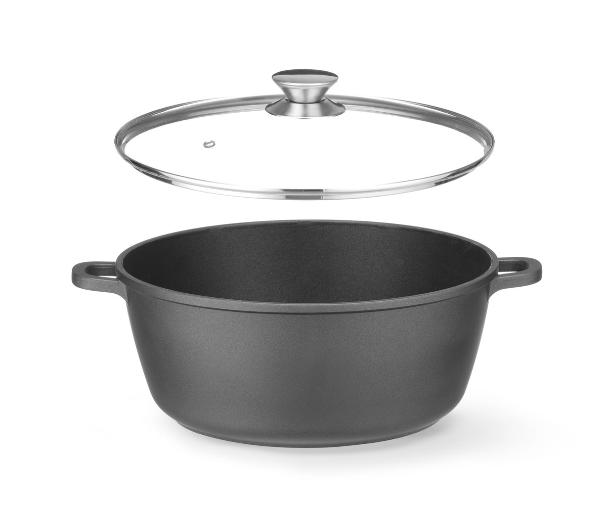 CASSERUOLA CON RIVESTIMENTO ANTIADERENTE, HENDI, 4,3L, NERO, 425X332X(H)70MM - 611012