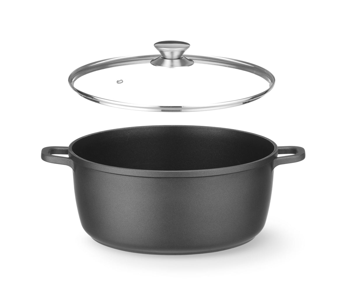 CASSERUOLA CON RIVESTIMENTO ANTIADERENTE, HENDI, 7,5L, NERO, 387X310X(H)130MM - 611036