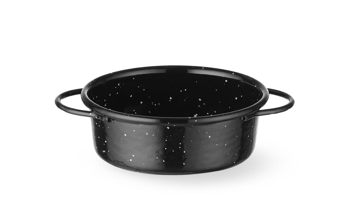 PIATTO COCOTTE, SMALTATO, HENDI, NERO, Ø100X(H)40MM, ROTONDO - 622513