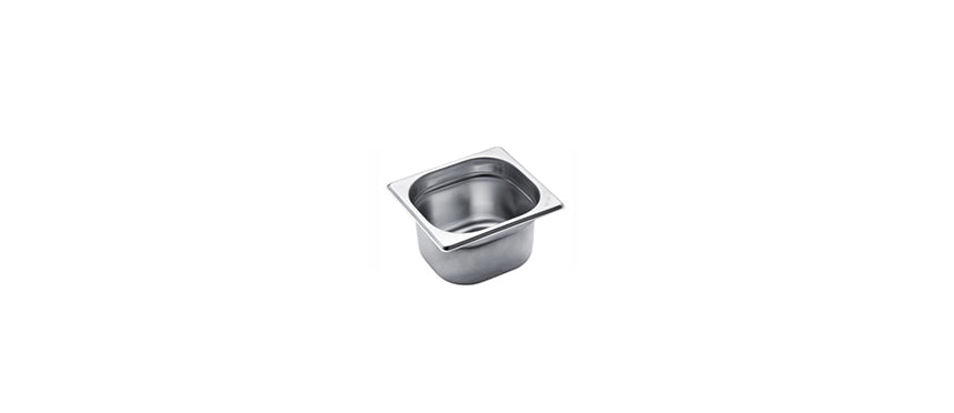 VASCA INOX GN 1/6 CM17,6X16 H10 - 62306 - MORINI