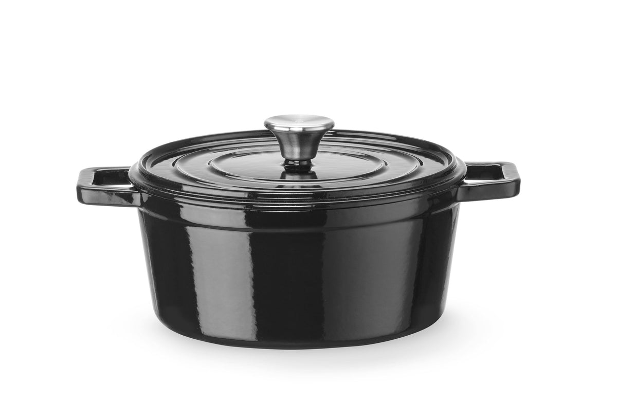 CASSERUOLA IN GHISA VETRIFICATA., HENDI, 6,88L, ROSSO, 405X255X(H)134MM - 626825