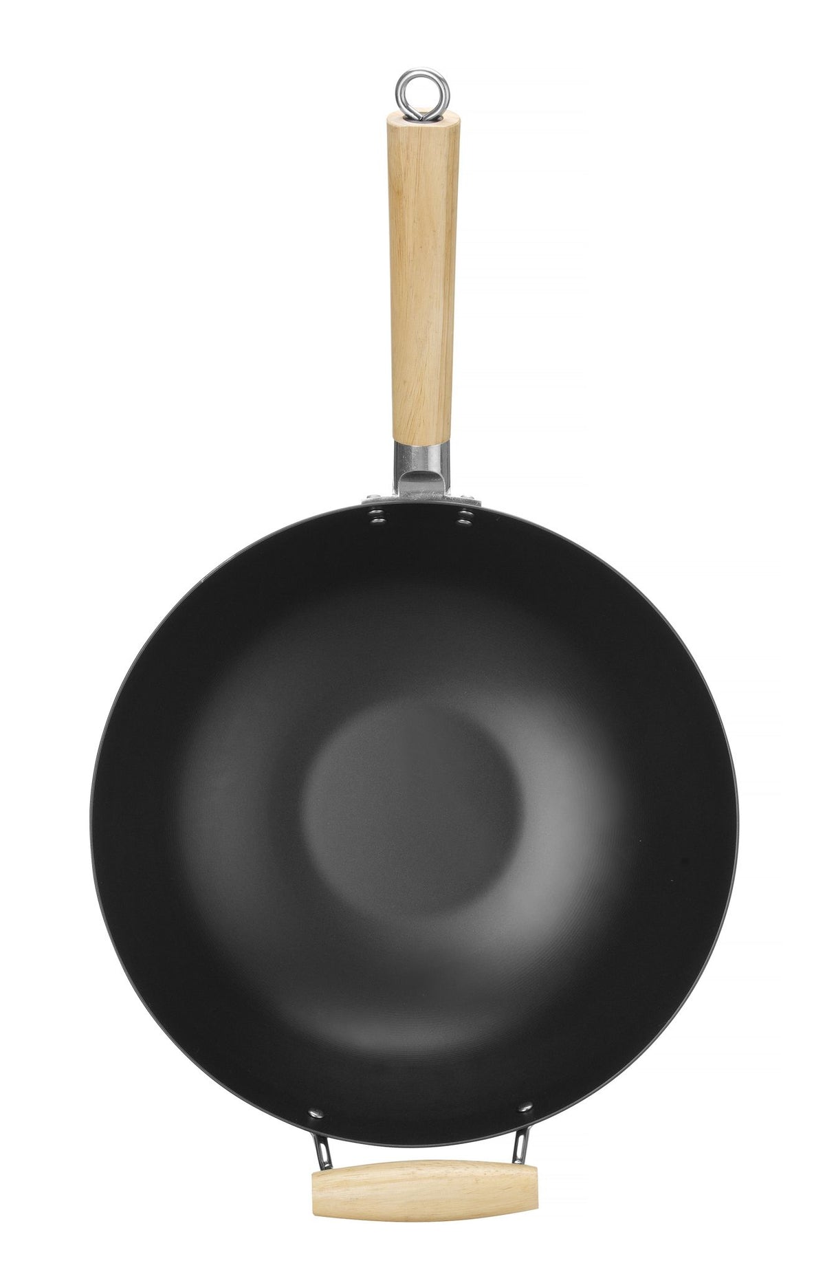 WOK CON MANICO IN LEGNO, HENDI, Ø324X565MM - 627907