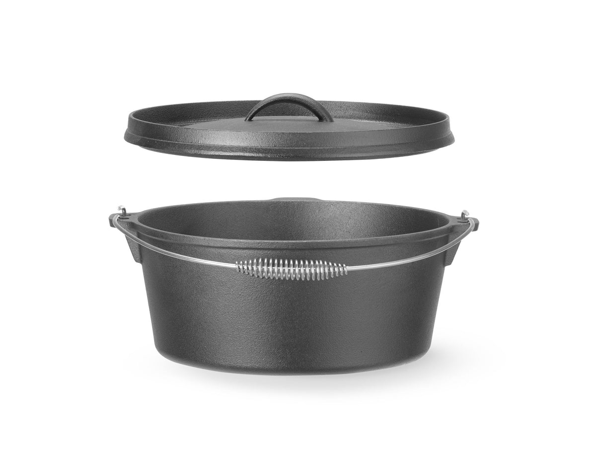 PENTOLA IN GHISA, HENDI, 7,2L, NERO, Ø310X(H)130MM, ROTONDO - 629376