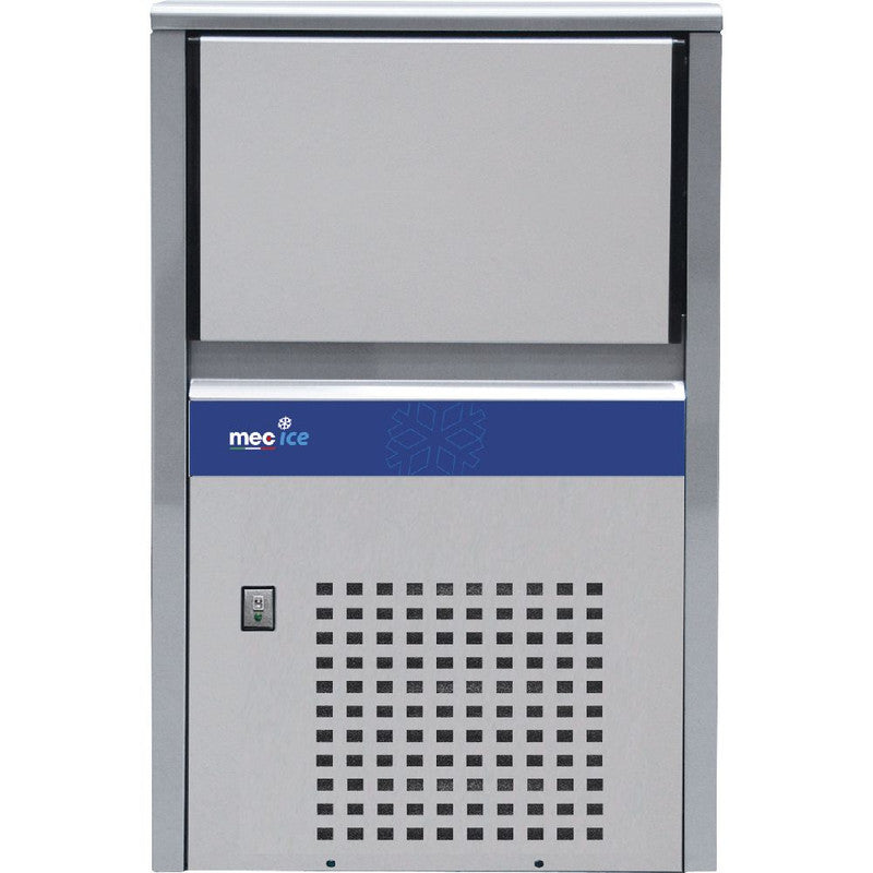 Fabbricatore di Ghiaccio Cubetto Pieno Mec IM25A - Raffreddamento Aria - Produzione 22 kg/24h