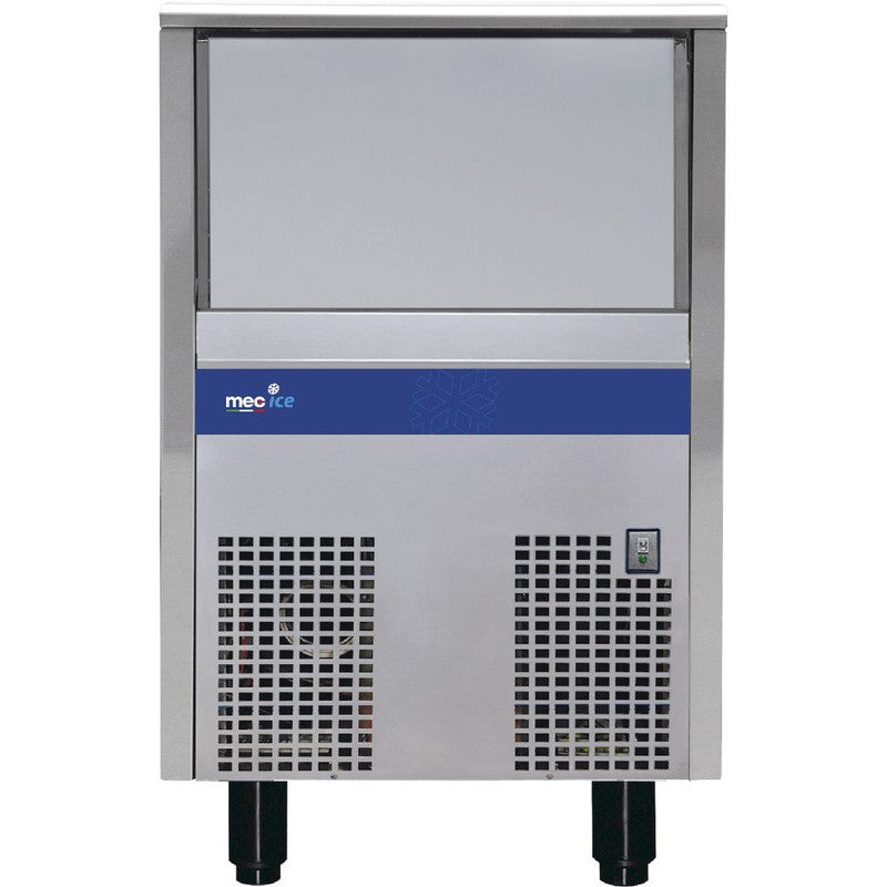 Fabbricatore di Ghiaccio Cubetto Pieno Mec IM60A - Raffreddamento Aria - Produzione 58 kg/24h