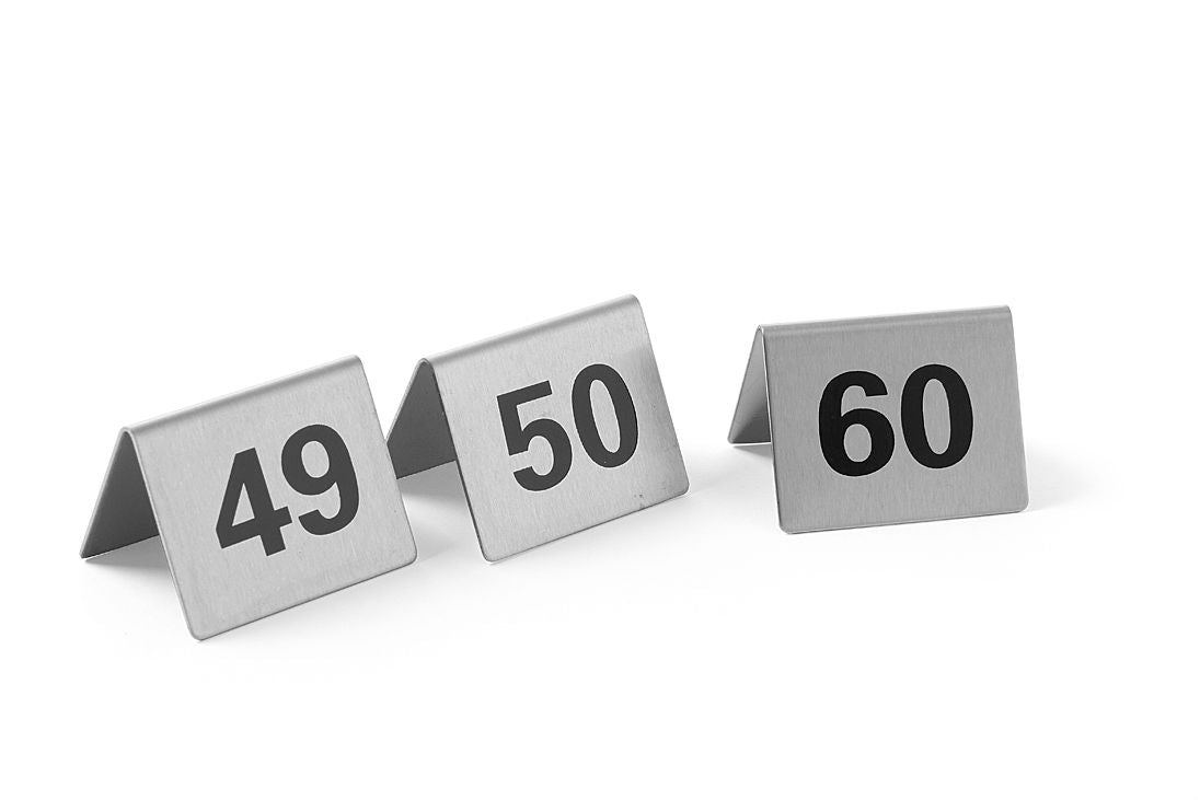 TARGHETTE NUMERAZIONE TAVOLI, HENDI, NUMERO 37-48, 50X35X(H)40MM - 663875