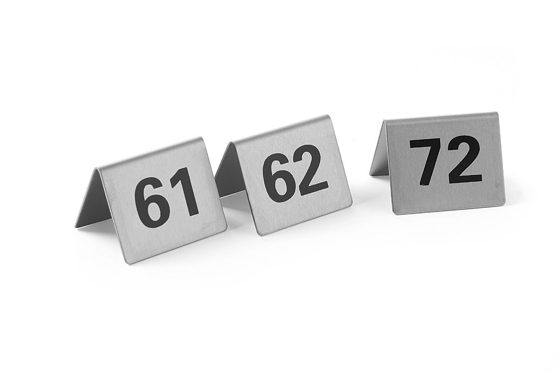 TARGHETTE NUMERAZIONE TAVOLI, HENDI, NUMERO 1-12, 50X35X(H)40MM - 663844