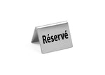 TARGHETTA RISERVATO - 4 PEZZI, HENDI, RESERVIERT, 50X35X(H)40MM - 663707