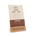 TARGHETTA RISERVATO, HENDI, "RESERVED", 152X44X(H)44MM - 664308