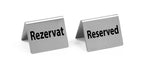 TARGHETTA RISERVATO - 4 PEZZI, HENDI, RÉSERVÉ, 50X35X(H)40MM - 663936