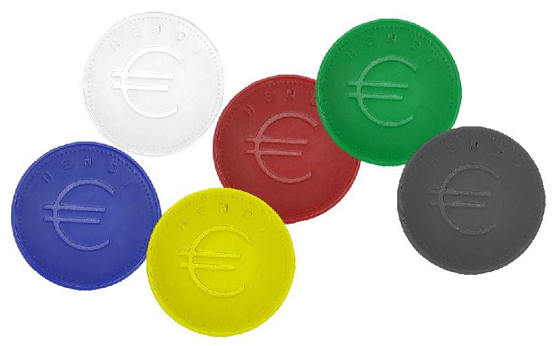 CONTRASSEGNI - 100 PEZZI, BARUP, ROSSO, 100 PEZZI, Ø25MM - 665145