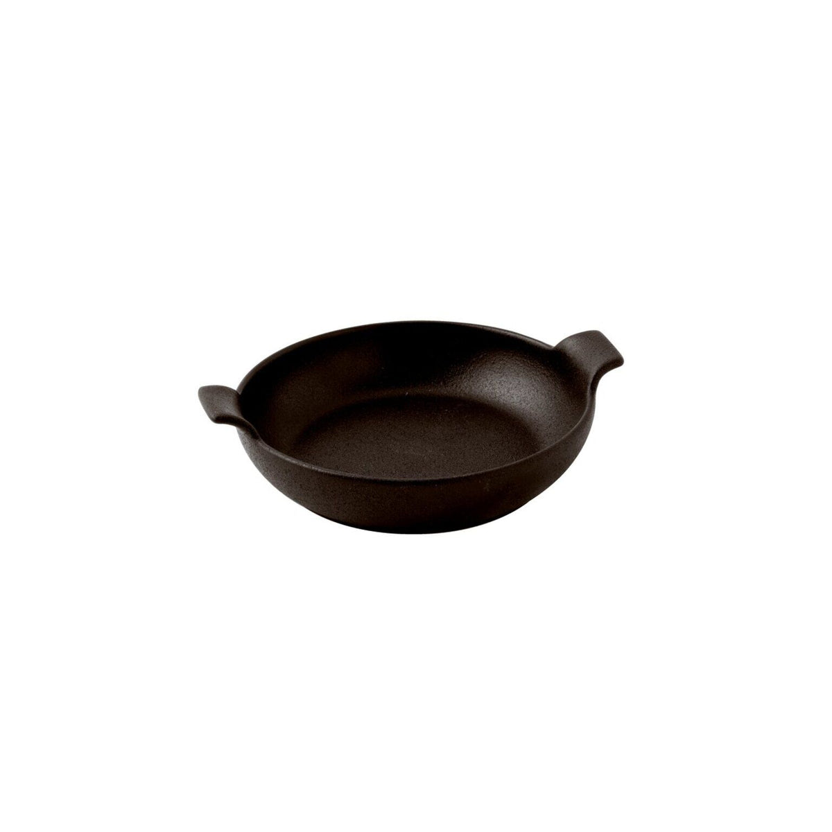 PIATTO FONDO CON MANICI - BLACK CLAY - PADERNO