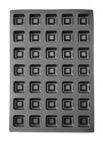 FORMA IN SILICONE QUADRATE, 570X375X(H)25MM, QUADRATO - 677261